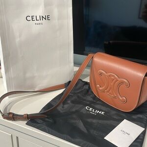 Celine FOLCO CUIR TRIOMPHE IN SMOOTH CALFSKIN crossbody